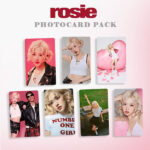 Photocard Black Pink Rose ref 02